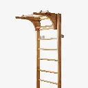 Wall bars set with a pull-up and dip bar 